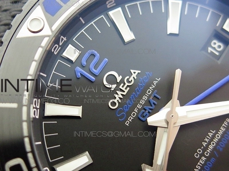 Planet Ocean 45.5mm Deep Black Real Ceramic VSF 1:1 Best Edition on Black Nylon Strap A8906 Super Clone